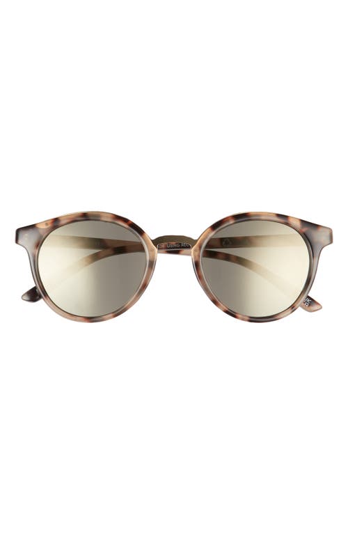 AIRE Astro 50mm Round Sunglasses in Cookie Tort /Gold Mirror