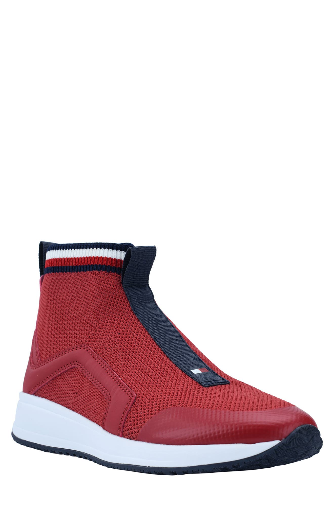 womens high top red sneakers