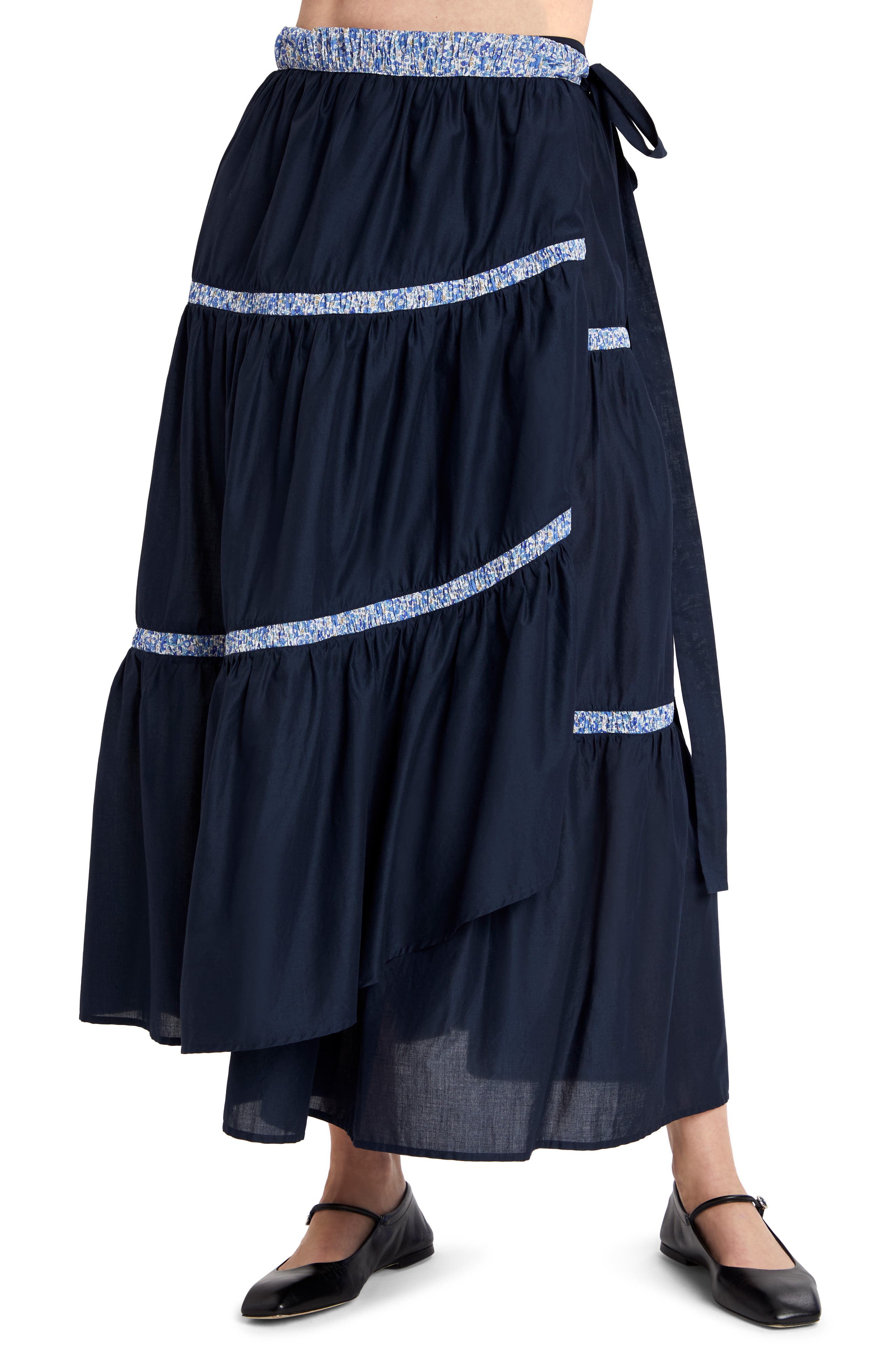 x Liberty London Prins Cotton Lawn Wrap Skirt