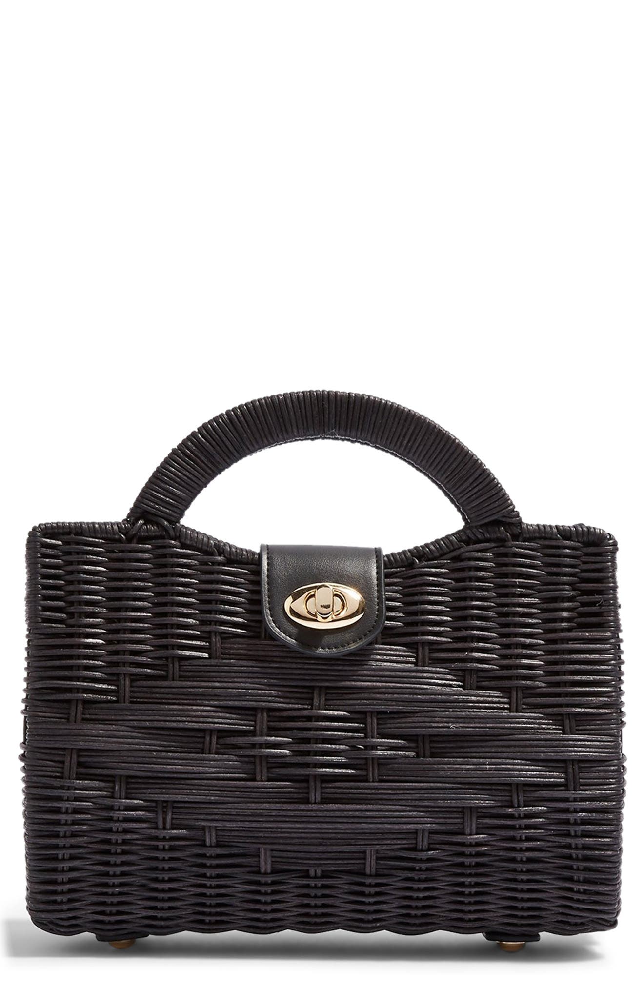Saffi Woven Wicker Top Handle Bag Nordstrom