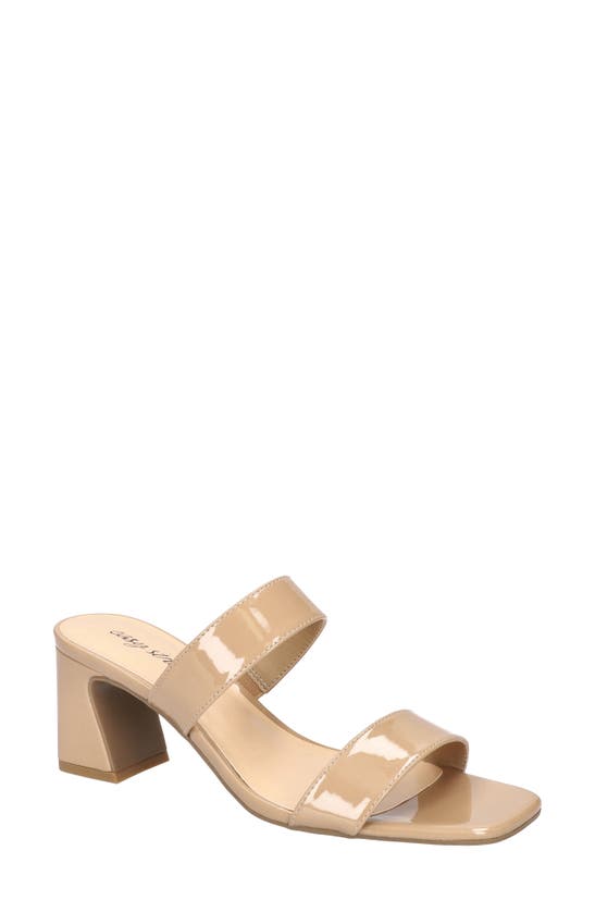 Easy Street Clovelle Sandal In Nude Patent