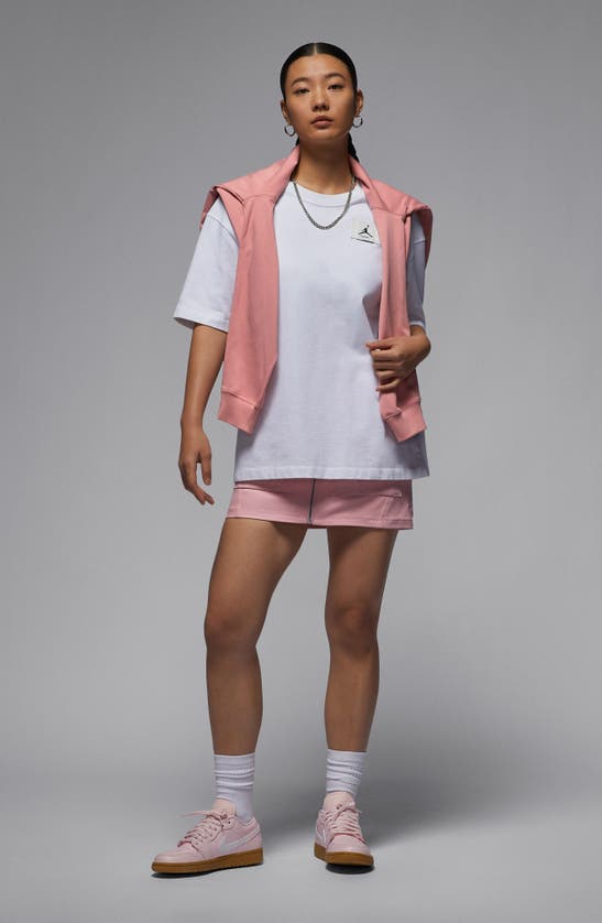 Shop Jordan Utility Miniskirt In Pink Glaze