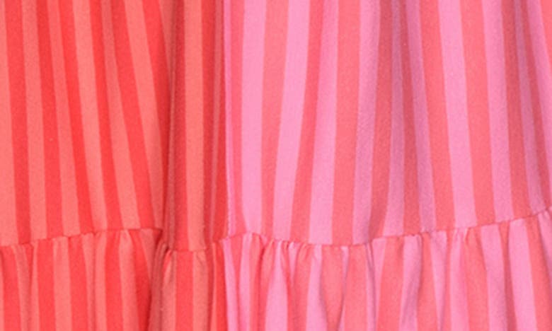 Shop Bonnie Jean Kids' Mixed Stripe Maxi Dress In Pink