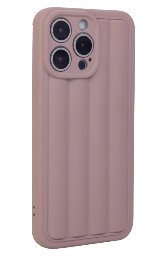 Shop Auramma Roman Stripes Iphone 14 Pro Case In Dusty Pink