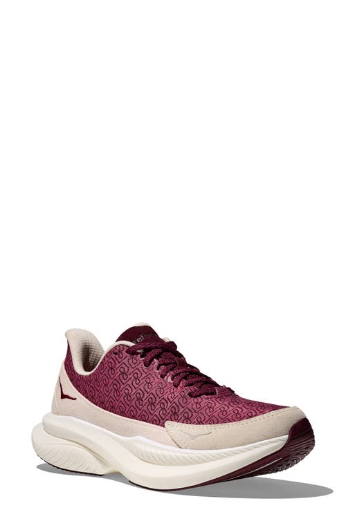 Shop Hoka X Reformation Mach 6 Ls Sneaker In Syrah/savvy Red