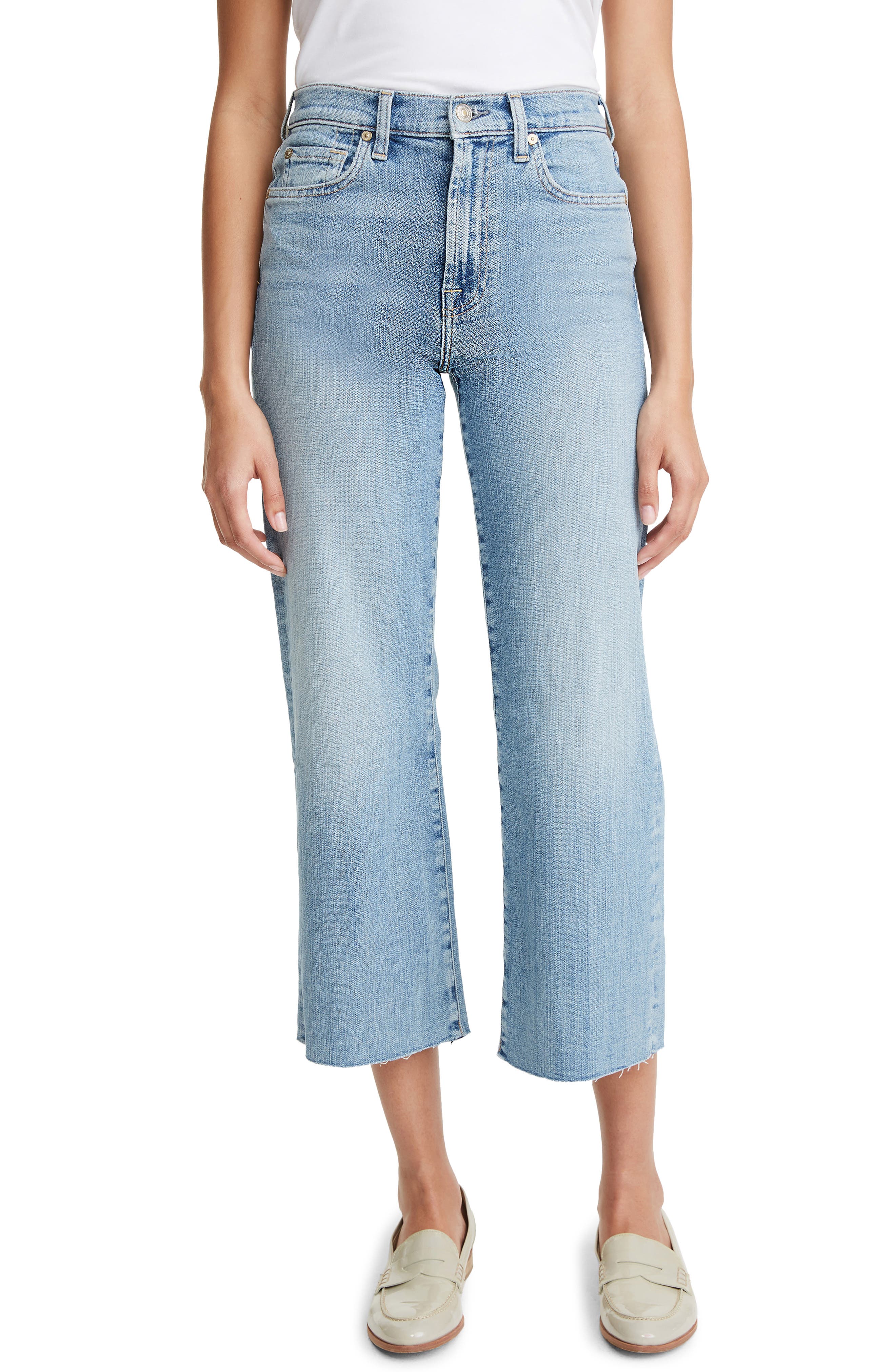 7 for all mankind cropped jeans