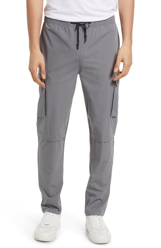 Karl Lagerfeld Men's Nylon Stretch Cargo Pants In Grey | ModeSens