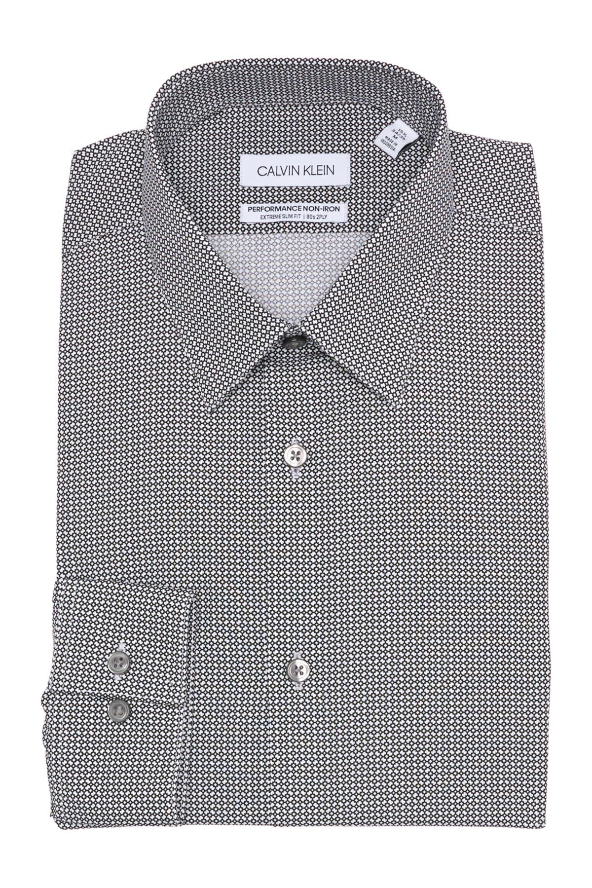 calvin klein extreme slim fit dress shirt