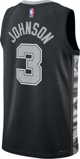San Antonio Spurs Jordan Brand Statement Edition Swingman Jersey - Gray -  Keldon Johnson - Mens
