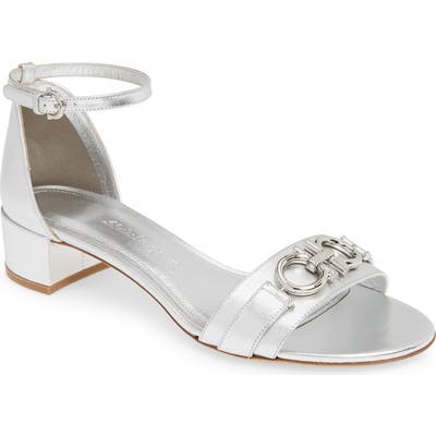 Salvatore Ferragamo Como Gancini Sandal B - Metallic