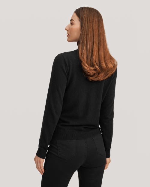 Lilysilk Pure Cashmere Turtleneck Sweater In Black