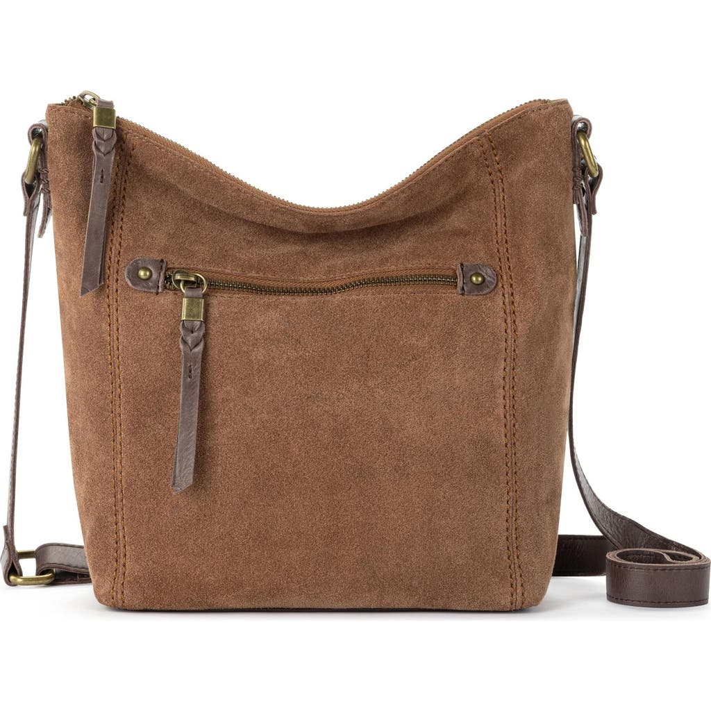 The Sak Ashland Leather Crossbody In Tobacco Suede