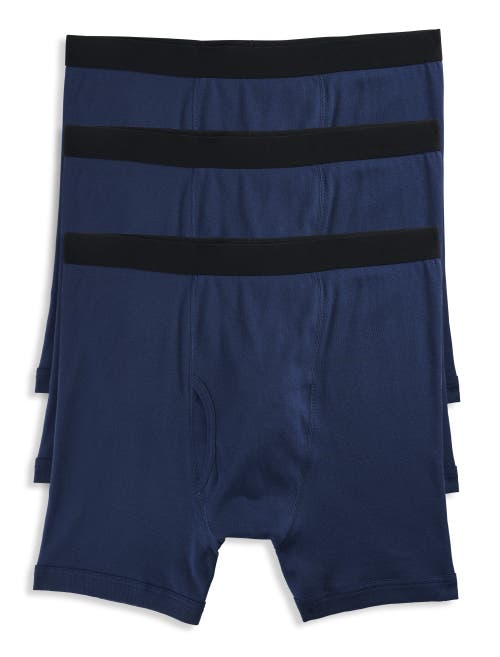 Harbor Bay 3-pk Boxer Briefs In Navy