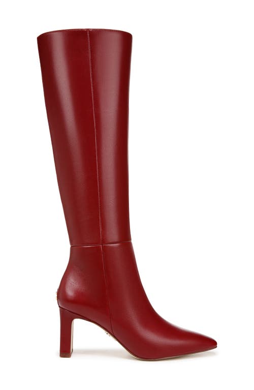 Shop Sam Edelman Sylvia Knee High Boot In Cabernet Red