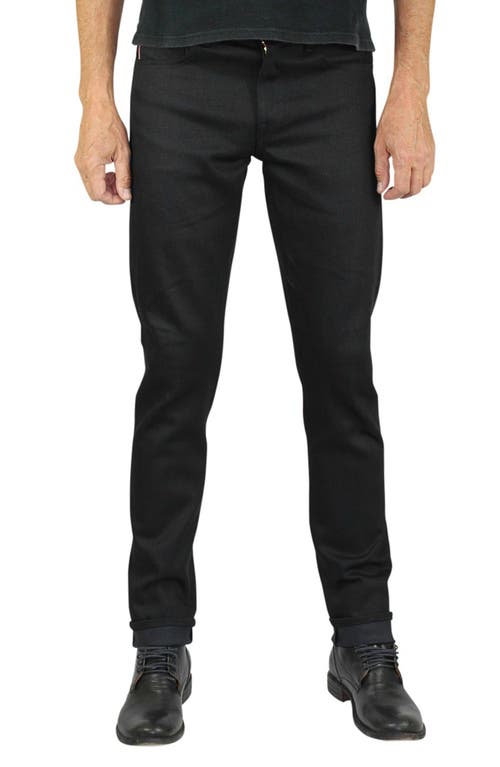 The Pen Slim 14-Ounce Stretch Selvedge Jeans in Black Raw