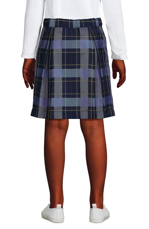 LANDS' END LANDS' END SCHOOL UNIFORM GIRLS PLAID SKORT TOP OF KNEE