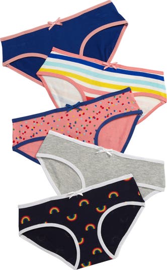 Tucker + Tate/Nordstrom’s Girls Hipster Underwear 5-PK; 4/5, 6/6X, 7/8,  10/12
