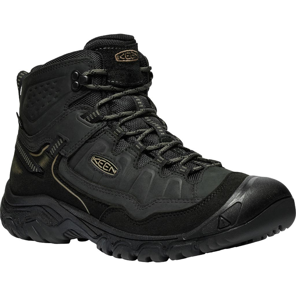 Keen Targhee Iv Waterproof Mid Hiking Shoe In Triple Black