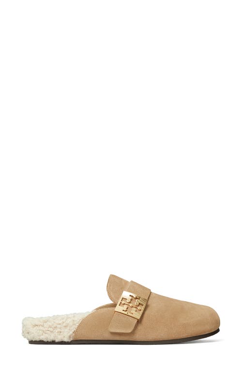 Shop Tory Burch Mellow Genuine Shearling Mule In Noisette/taupe