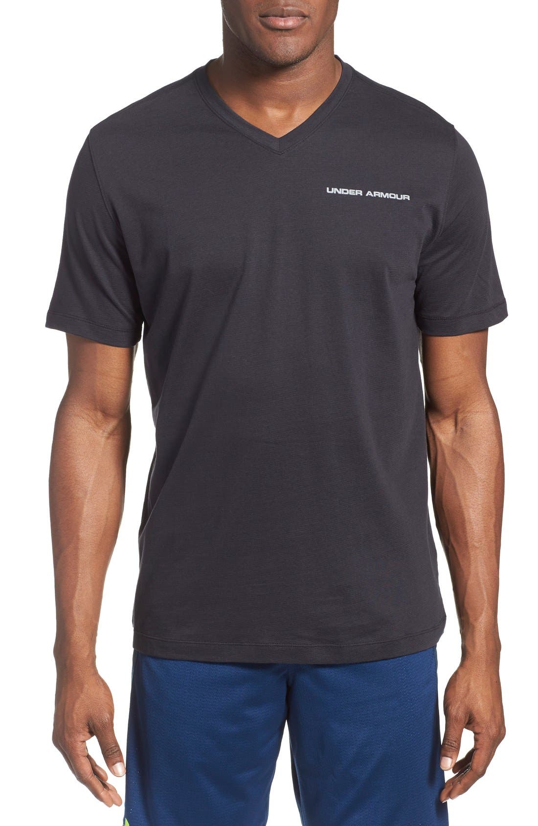 Under Armour Charged Cotton® Loose Fit VNeck Shirt Nordstrom