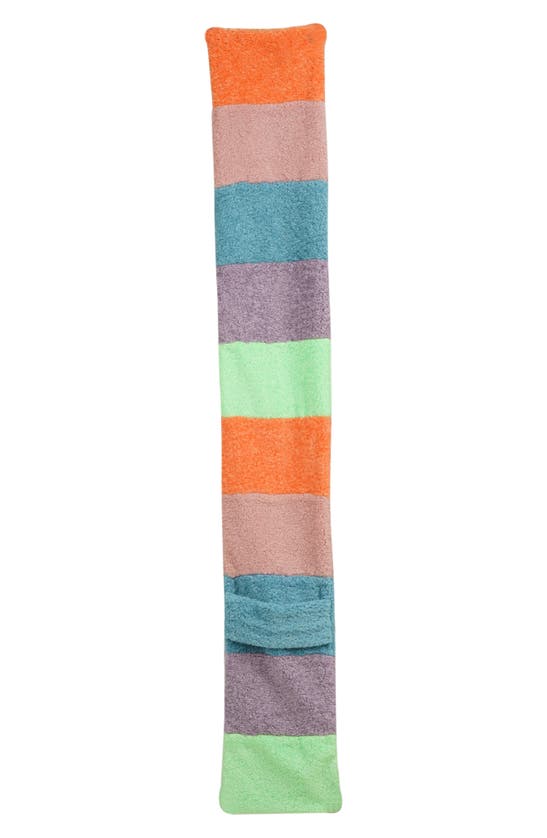 Kg Kurt Geiger Patchwork Faux Shearling Pull Through Scarf In Multi