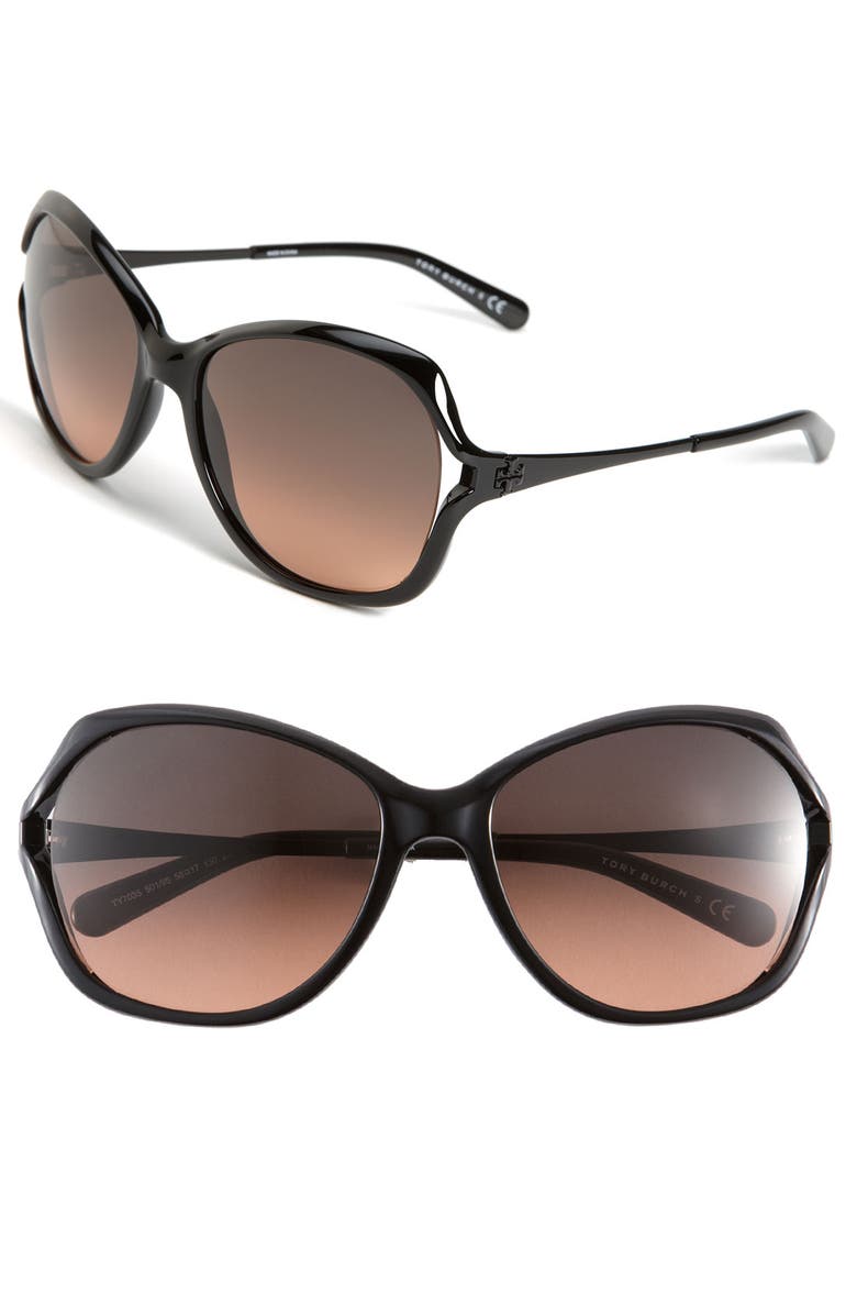 Tory Burch 59mm Open Lens Butterfly Sunglasses | Nordstrom