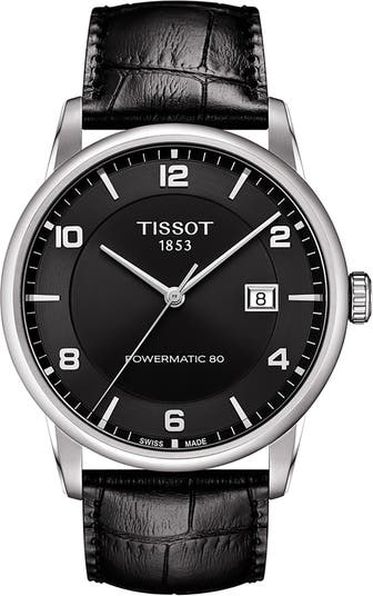 Tissot Luxury GTS Automatic Leather Strap Watch 41mm Nordstromrack