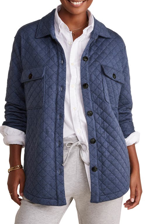 vineyard vines Dreamcloth Quilted Shirt Jacket Heather at Nordstrom,