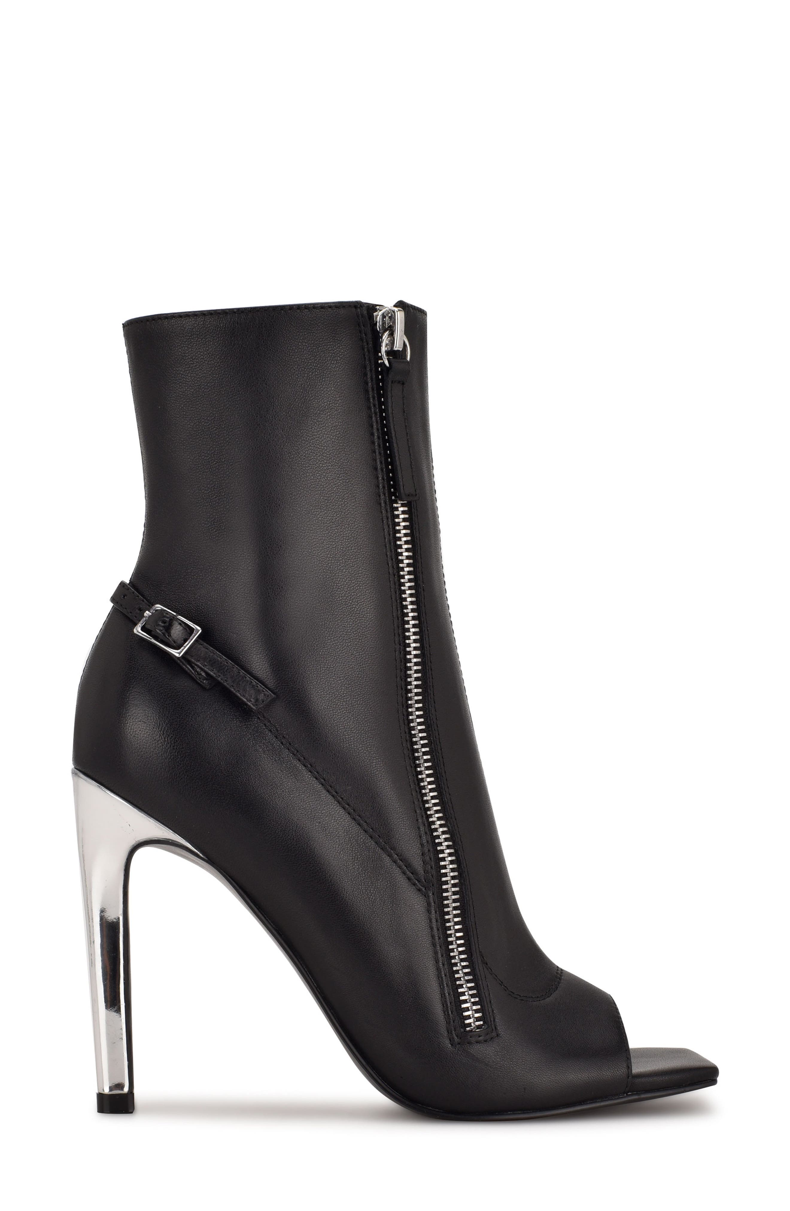 nine west open toe boots