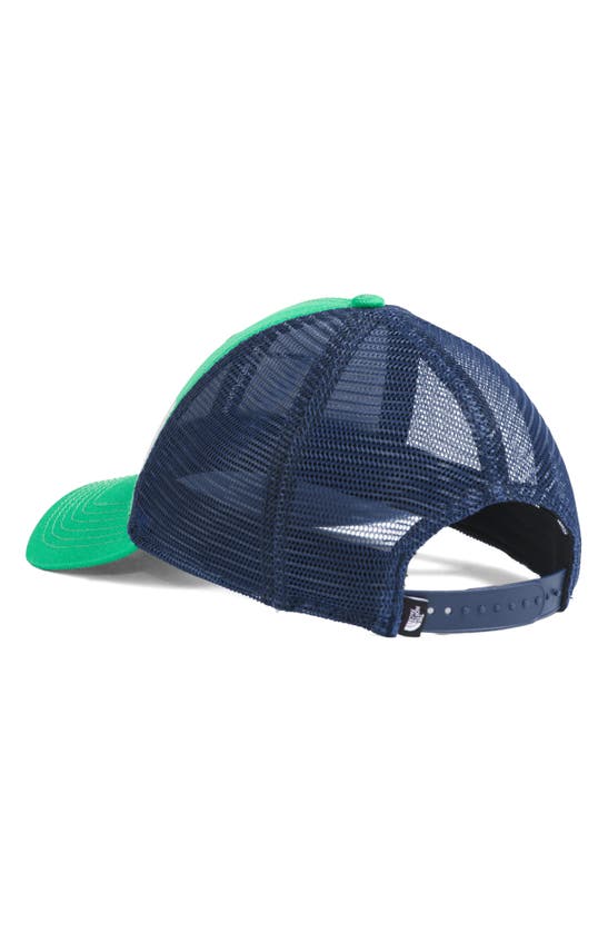 Shop The North Face Mudder Trucker Hat In Optic Emerald/ Summit Navy