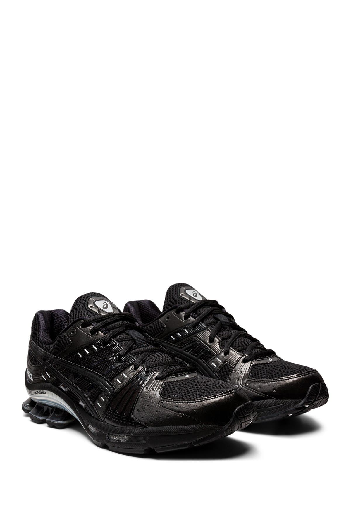 leather asics running shoes