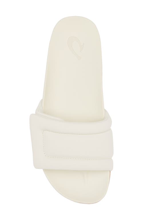 Shop Olukai Sunbeam Slide Sandal In Off White/off White