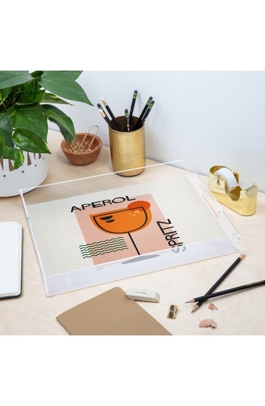 Deny Designs Aperol Spritz Tray In Cream