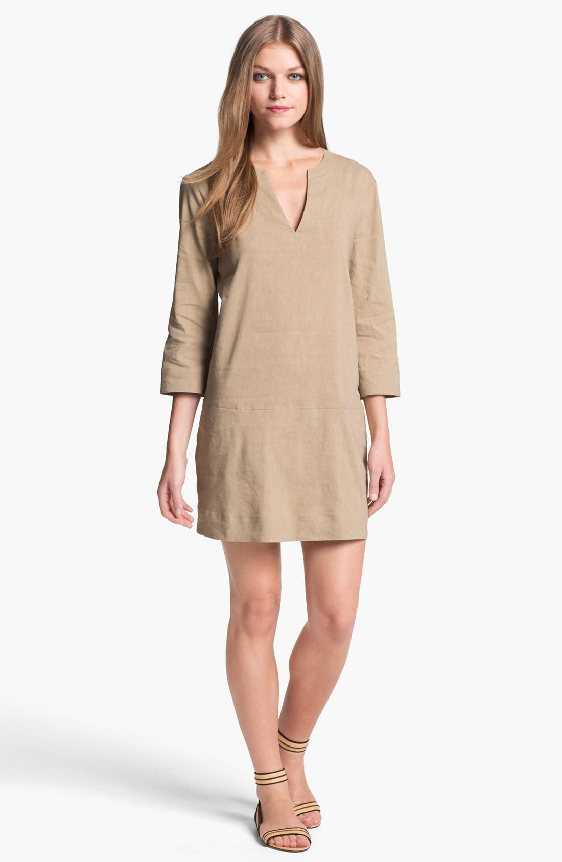 Theory 'Helda' Linen Blend Tunic Dress Nordstrom