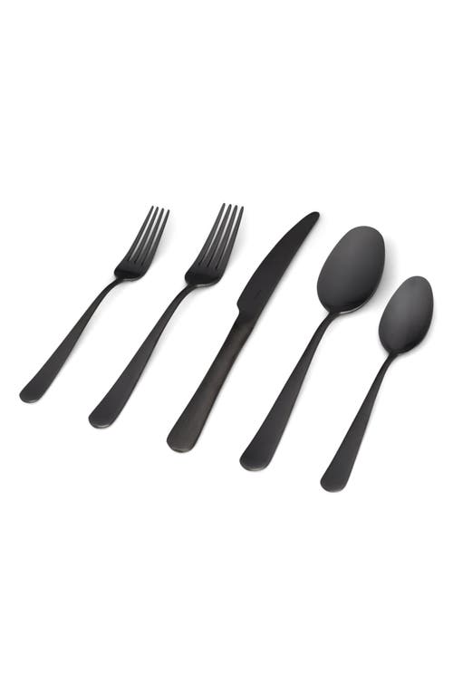 Fable 20-piece Place Setting In Matte Black