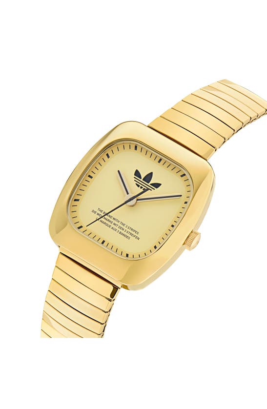 Shop Adidas Originals Ao Bracelet Watch In Goldone