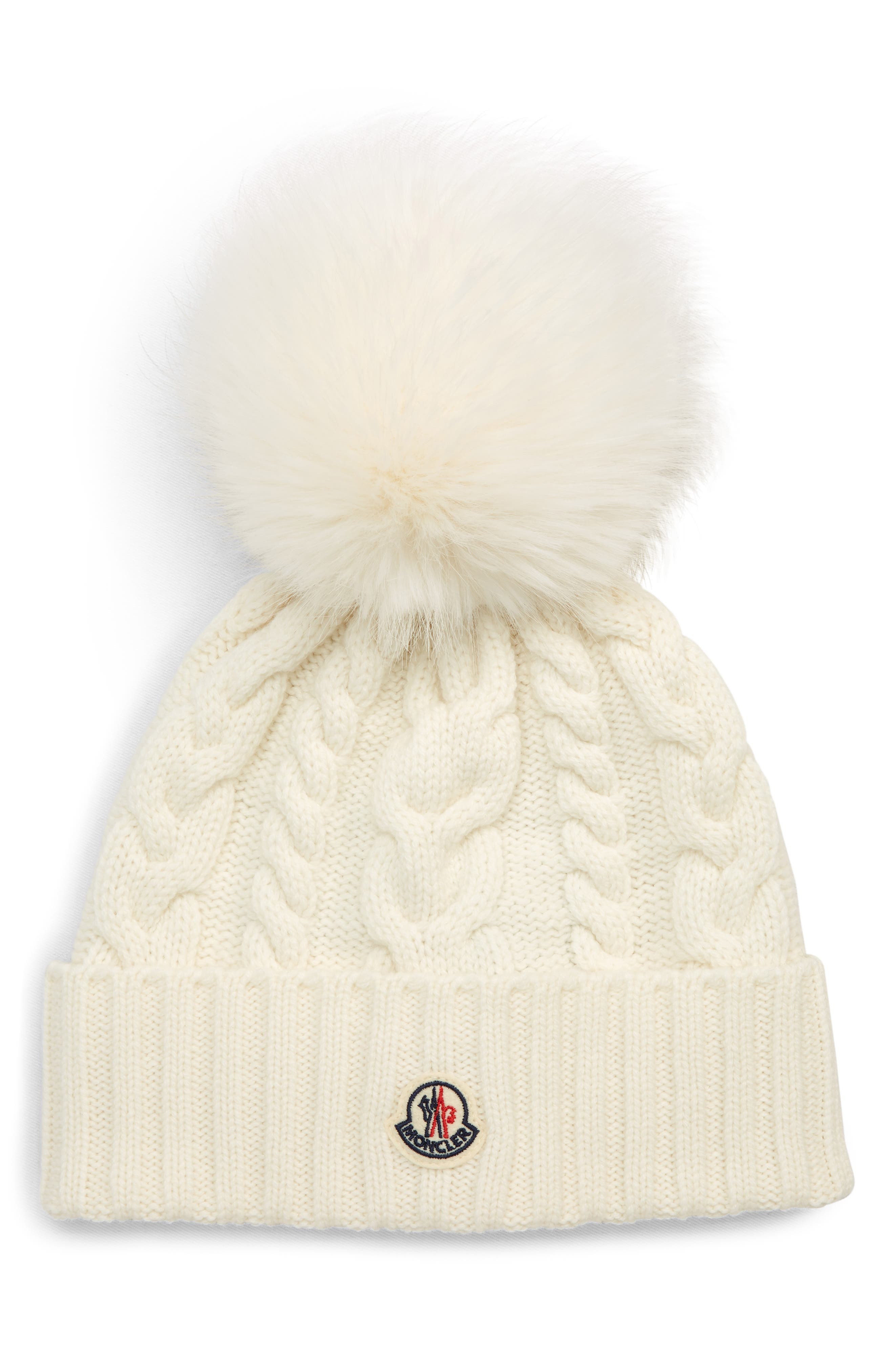 IRONMAN M-Dot Cable Knit Beanie Beige