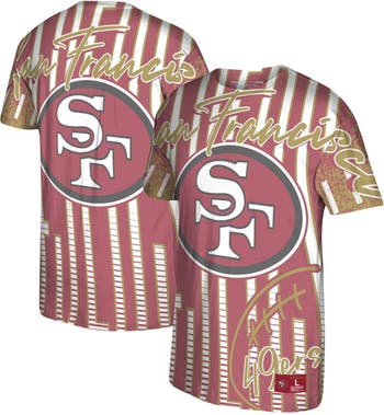 Mitchell & Ness Men's Mitchell & Ness Scarlet San Francisco 49ers Jumbotron  Historic Logo T-Shirt
