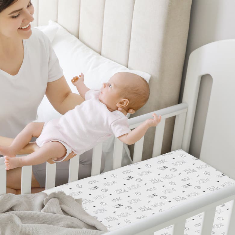 Keababies Isla Fitted Mini Crib Sheets In Woodland