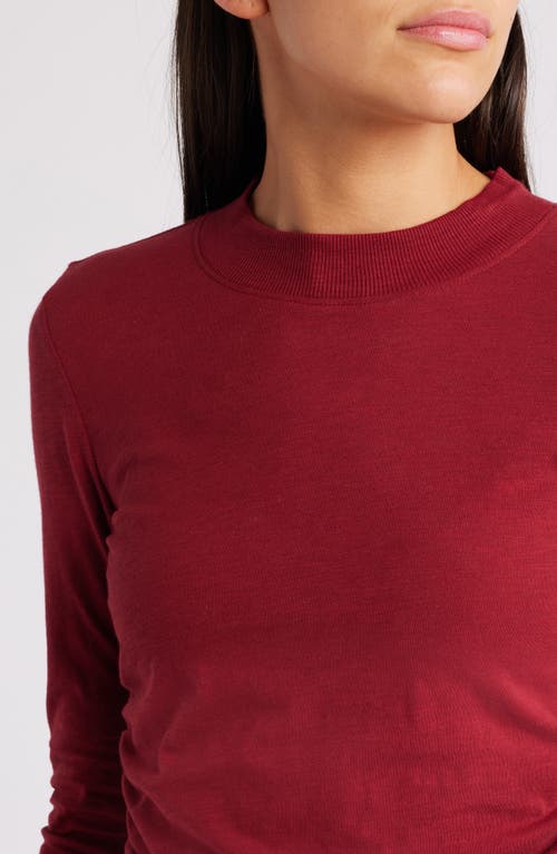 Shop Nation Ltd Rita Long Sleeve Knit Top In Danish Red