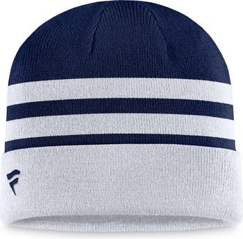 Fanatics Branded Navy/White Detroit Tigers Iconic Cuffed Knit Hat with Pom