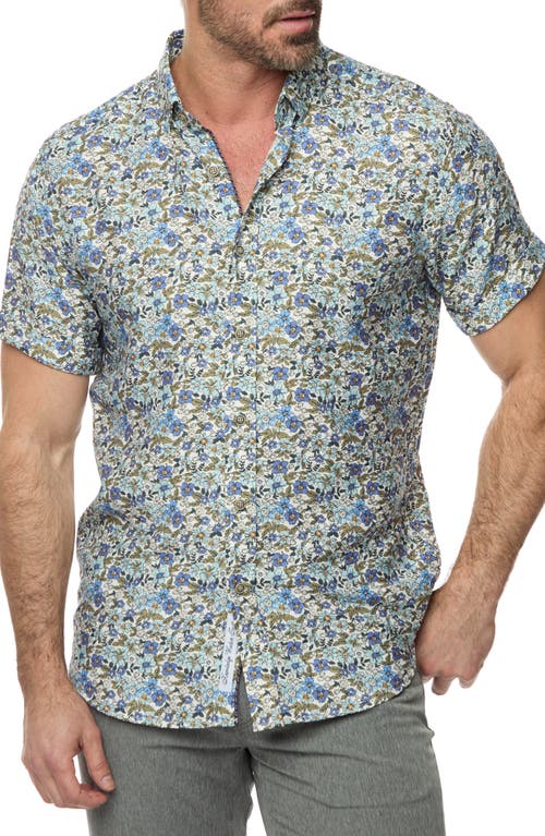 ROBERT GRAHAM ROBERT GRAHAM CRASO TAILORED FIT FLORAL SHORT SLEEVE BUTTON-UP SHIRT 