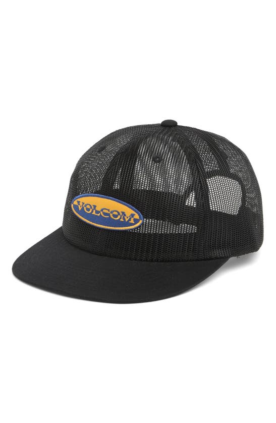 Volcom Meshington Trucker Hat In Black