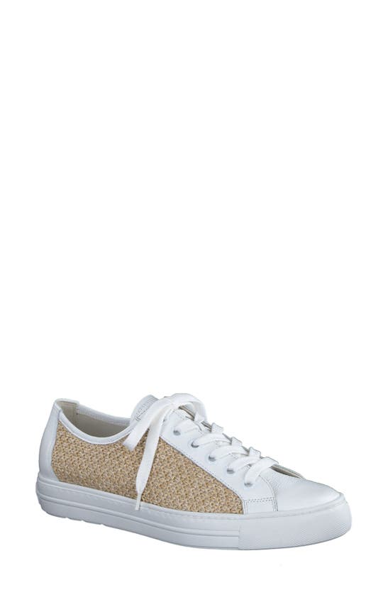 Paul Green Women's Rachel Trainers In White Natural Combo | ModeSens