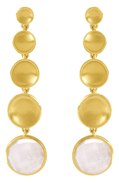 Shop Dean Davidson Sol Statement Drop Earrings In Moonstone/gold