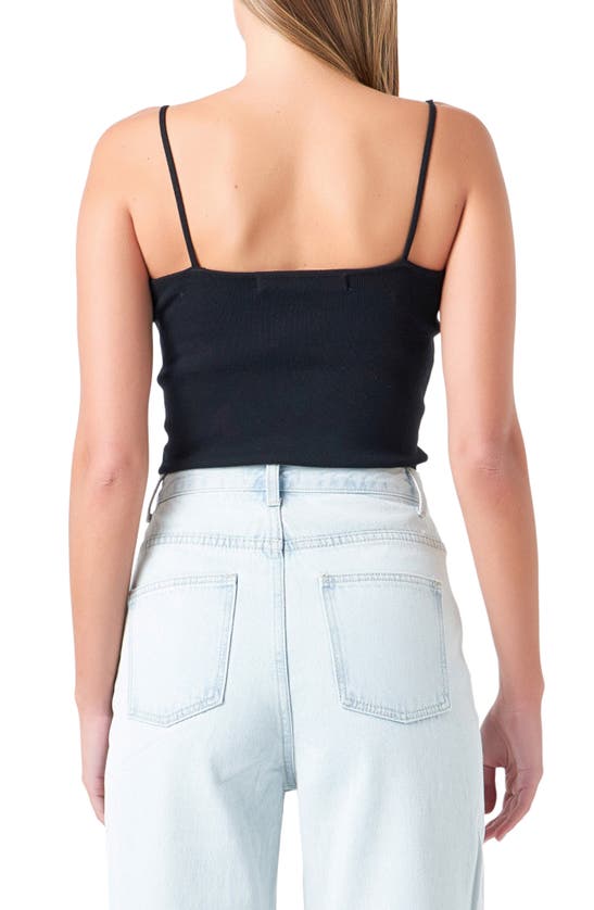 Shop Grey Lab Rib Camisole In Black