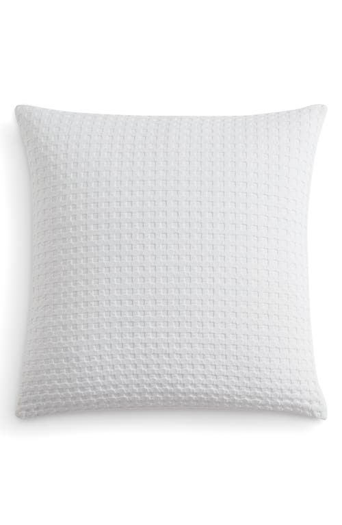 DKNY Pure Waffle Euro Sham in White at Nordstrom