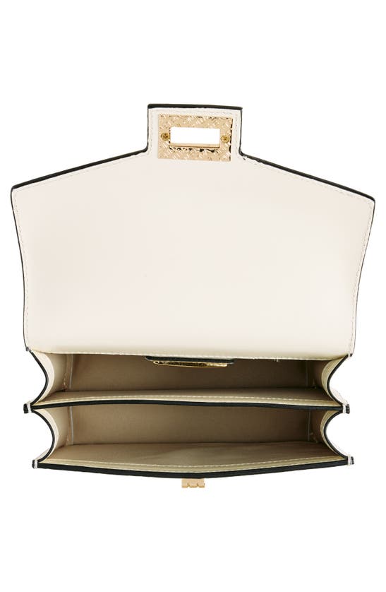 Shop Valentino By Mario Valentino Titti Monogram Satchel Bag In Warm Milk