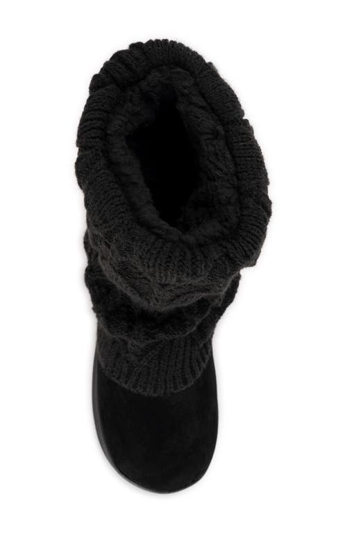 Muk Luks Raquel Womens Faux Suede Ankle Winter Boots In Black Black
