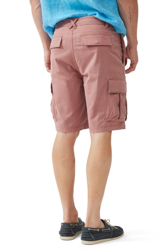 Shop Rodd & Gunn Arkles Bay Cargo Shorts In Faded Crimson Red